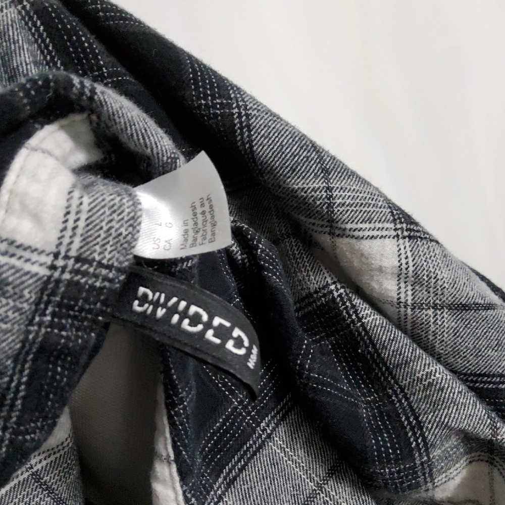 Divided Plaid Button Down Shirt - Picture 9 of 9